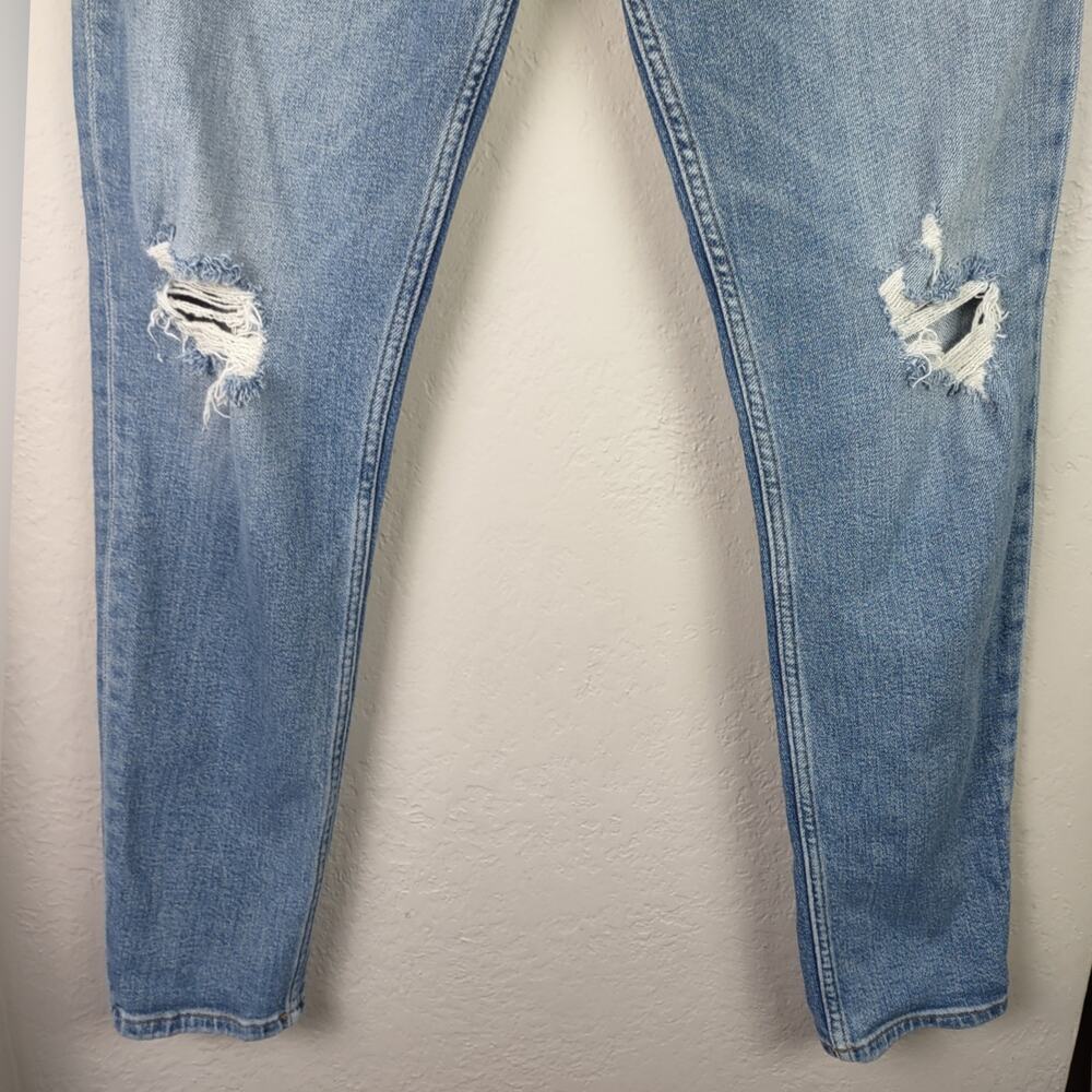 RE/DONE Ultra High Rise Jeans Fade Away Destroyed Size 31 - Picture 11 of 16